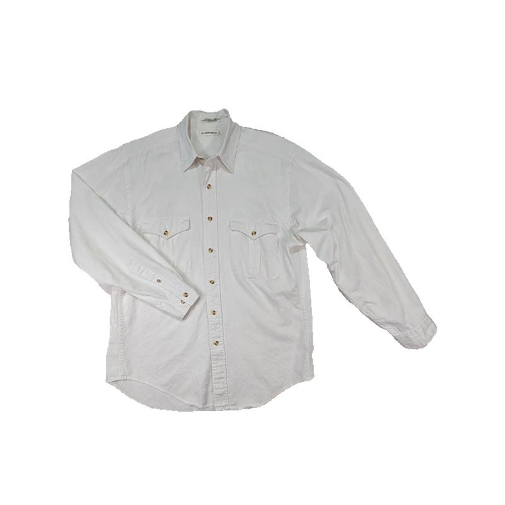 Club Monaco Shirt Mens S White 100% Cotton Coastal‎ Cabincore Safari Utilitarian